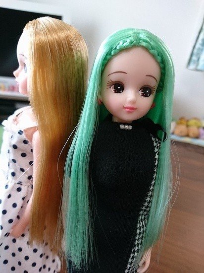 お人形教室スタンダードリカちゃんの前髪を三つ編みアレンジ！頑張り 